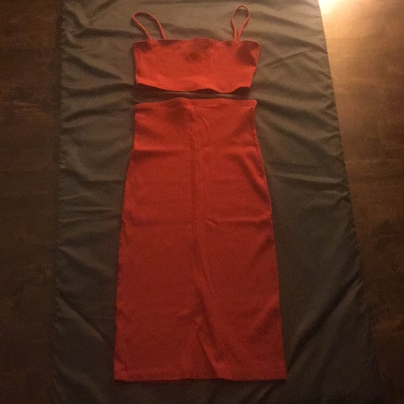 REFORMATION SET. Moss 2piece. Rustic/Orange Size M - Picture 4 of 8